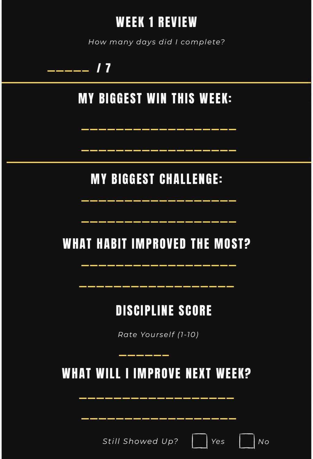 Still Showed Up: The Discipline Blueprint